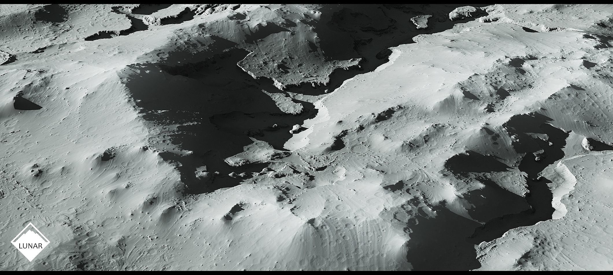 Moon Landscape Pack - World Machine Low-poly 3D model_21