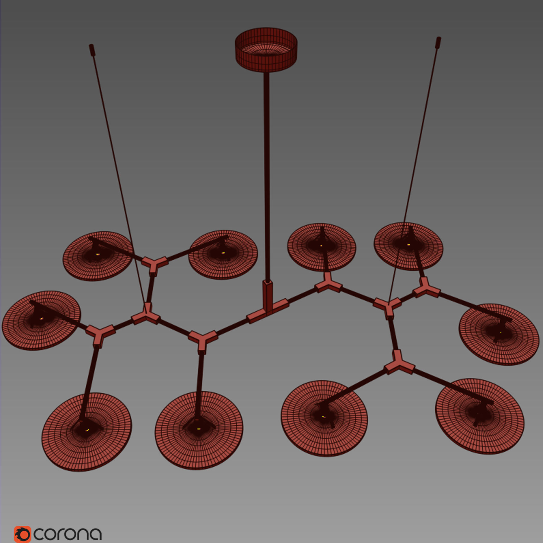 RAITA 10 lamps Low-poly 3D model_3