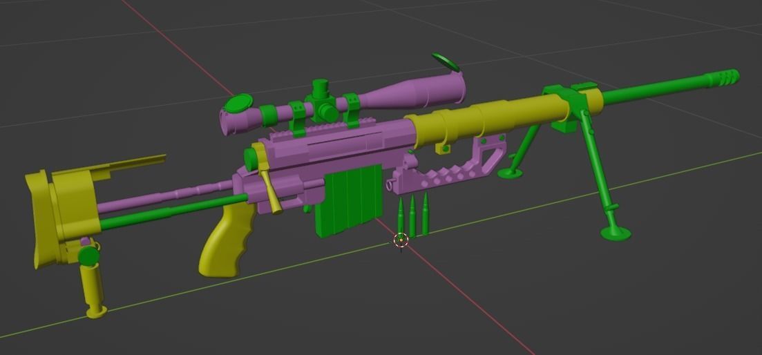Sniper-rifle CheyTacM200 Intervention Free low-poly 3D model_5