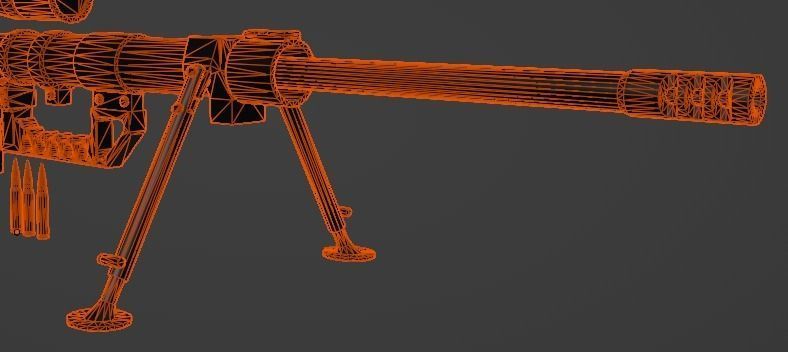 Sniper-rifle CheyTacM200 Intervention Free low-poly 3D model_7