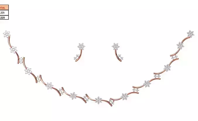 Women Necklace Earring Set STL JCD Details