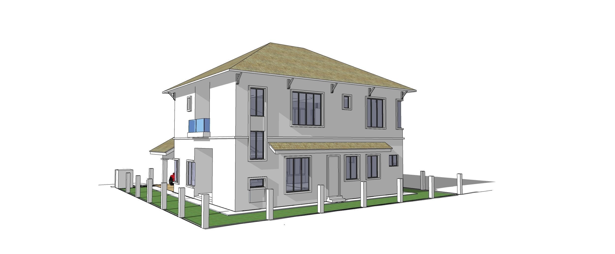 Banglow12 3D model_2