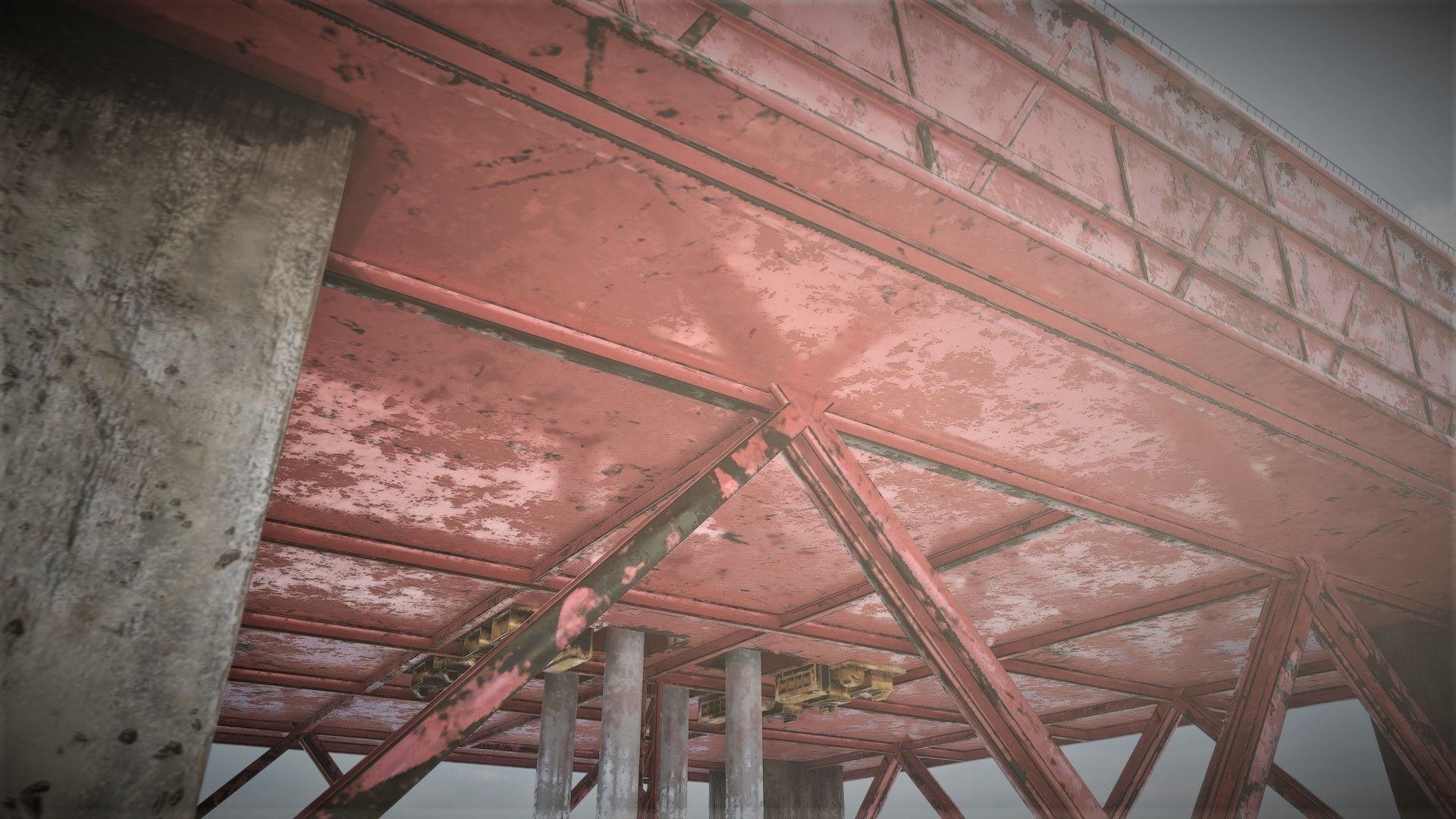 oil platform Low-poly 3D model_5