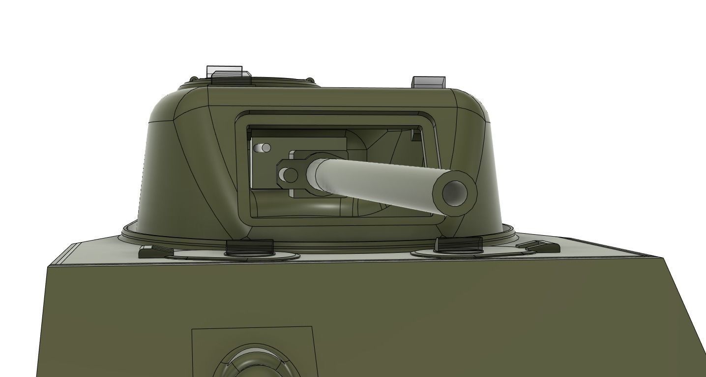 M4A3 Sherman 75mm - simplified internals - armour thicknesses 3D model_5