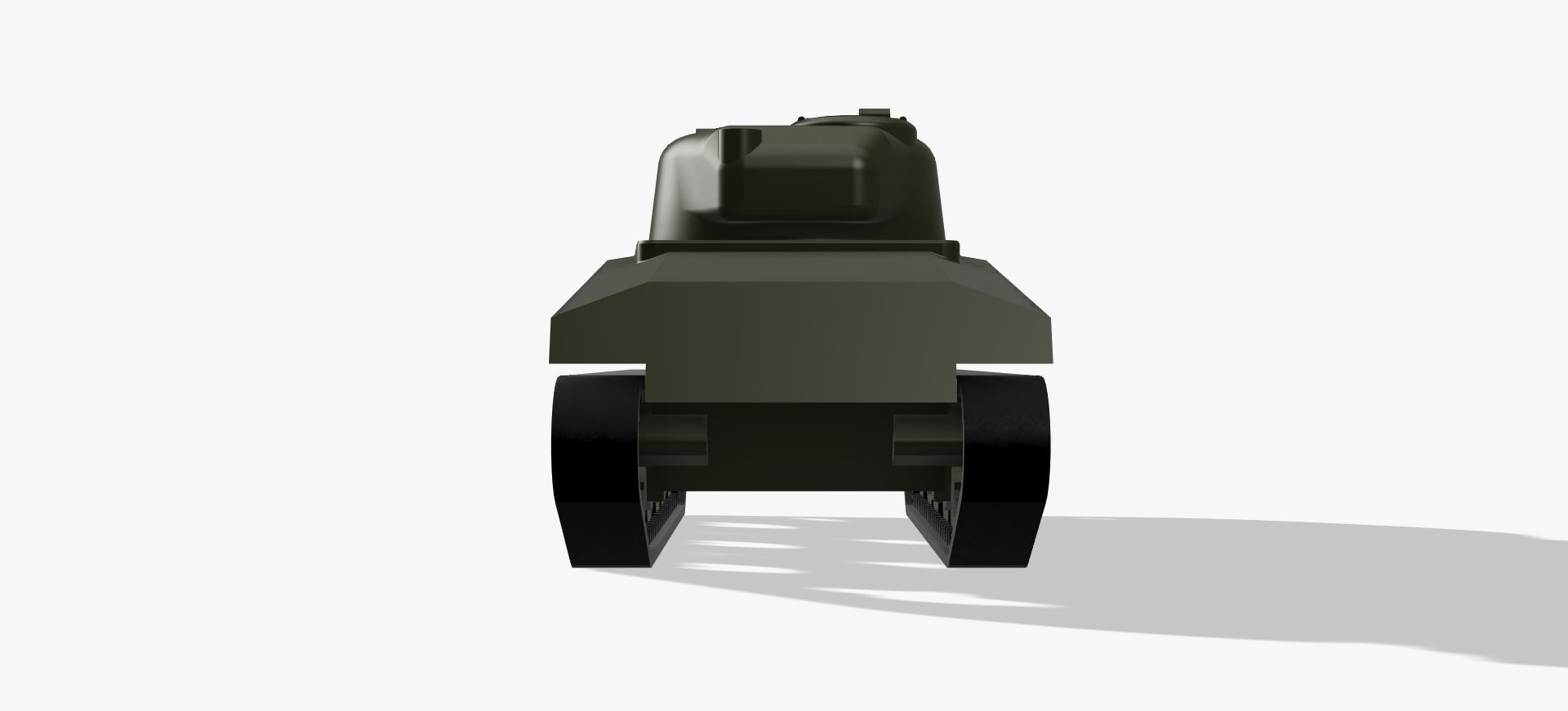 M4A3 Sherman 75mm - simplified internals - armour thicknesses 3D model_14