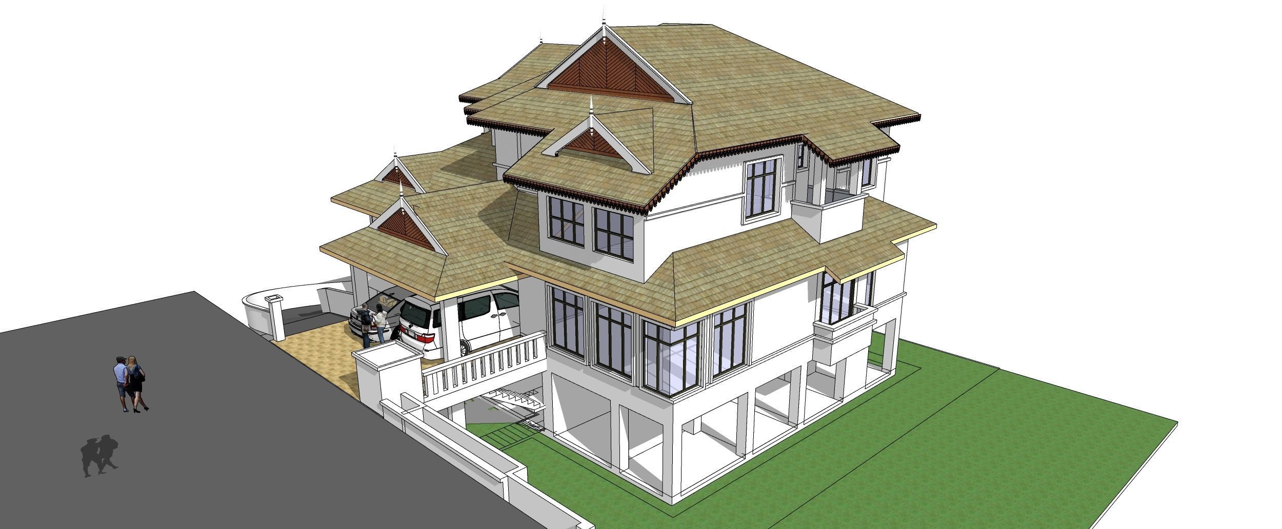 Banglow13 3D model_2