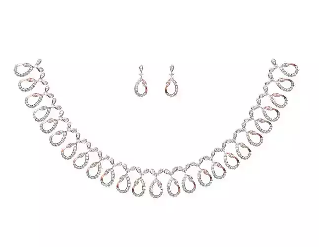 Women Necklace Earring Set STL JCD Details