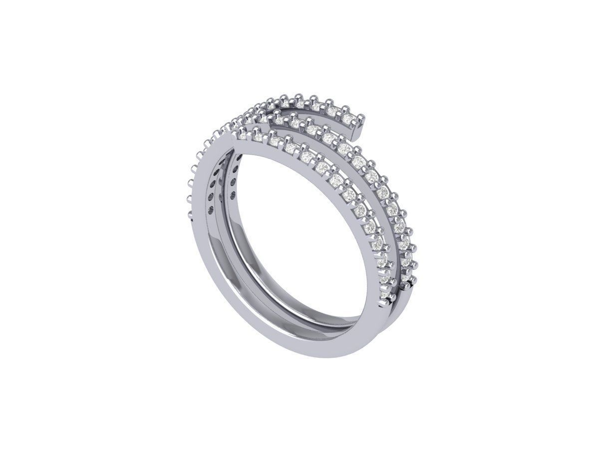 Wedding Ring 3D print model_5