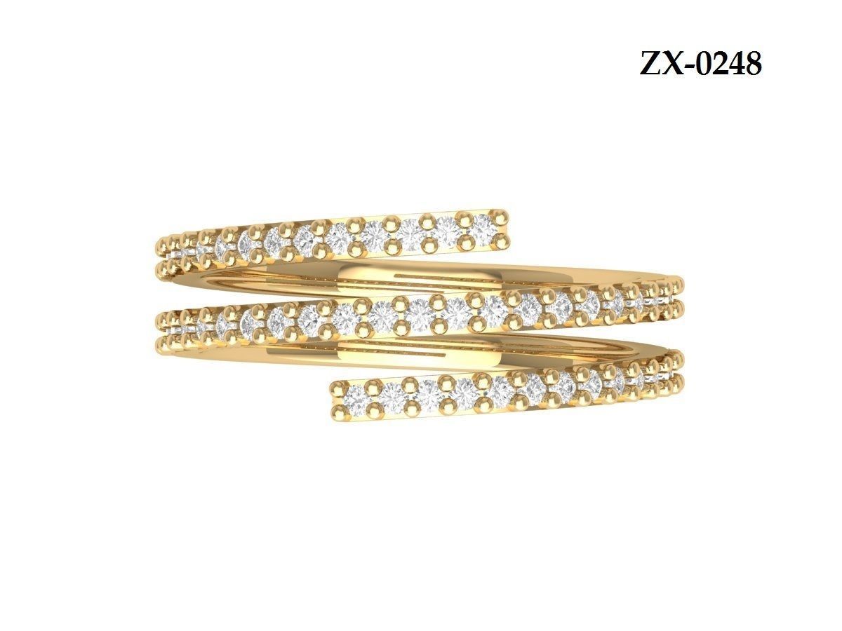 Wedding Ring 3D print model_13