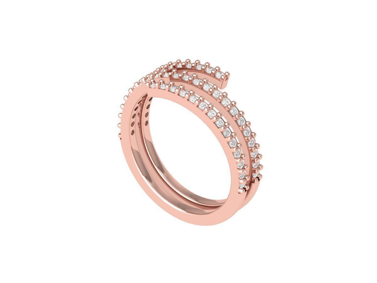 Wedding Ring 3D print model_4