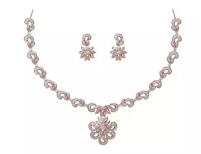 Women Necklace Earring Set STL JCD Details