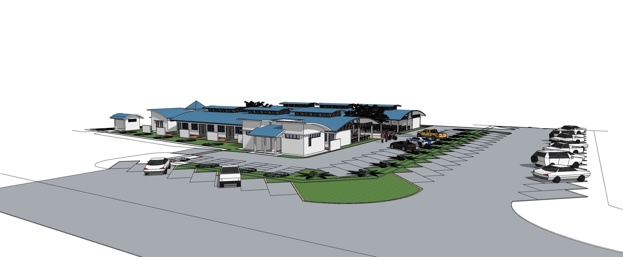 Food Court01 3D model_2