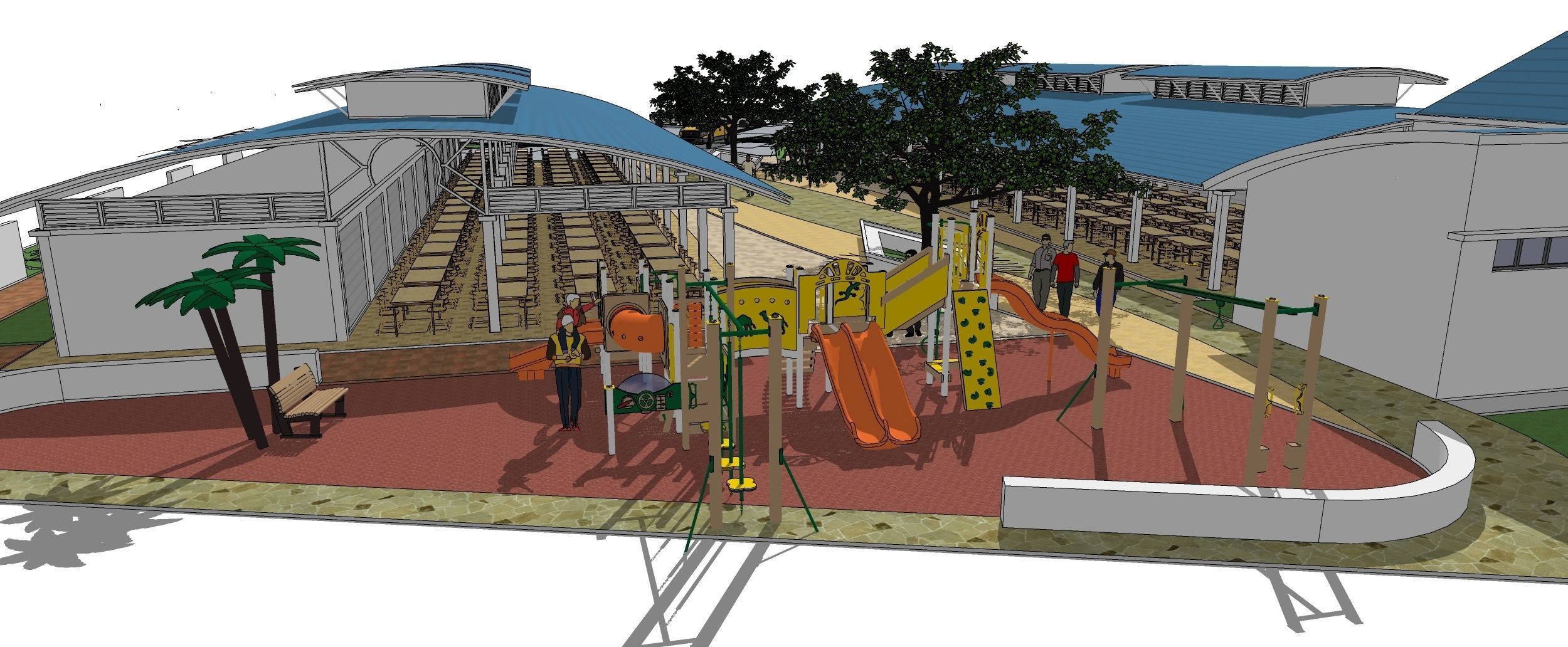 Food Court01 3D model_5