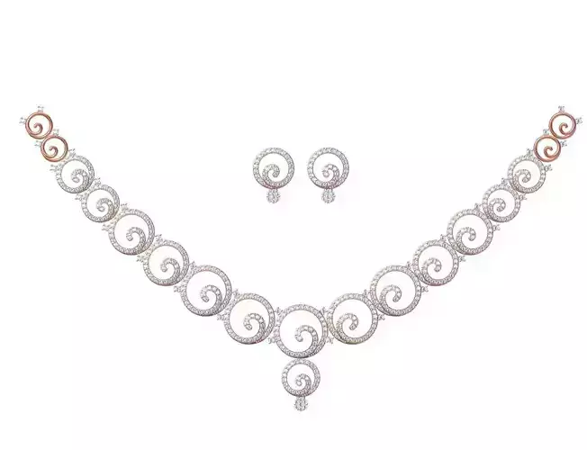 Women Necklace Earring Set STL JCD Details