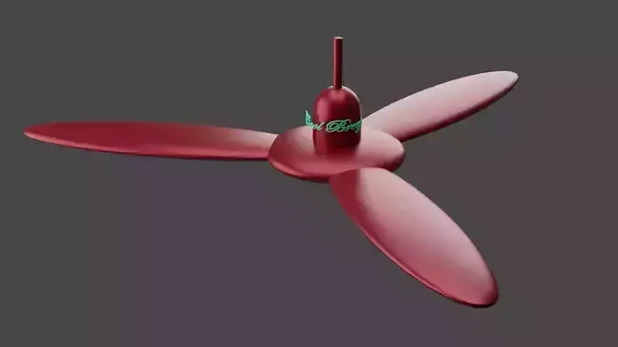 Ceiling Fan - Low Poly Free 3D model