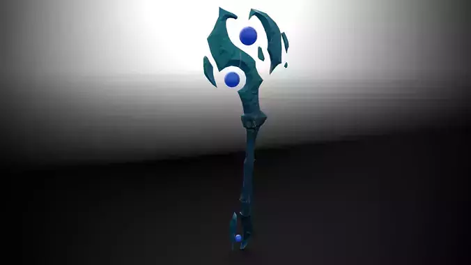 Magic crystal orb staff weapon In 6 color schemes