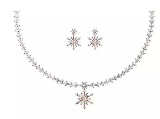 Women Necklace Earring Set STL JCD Details