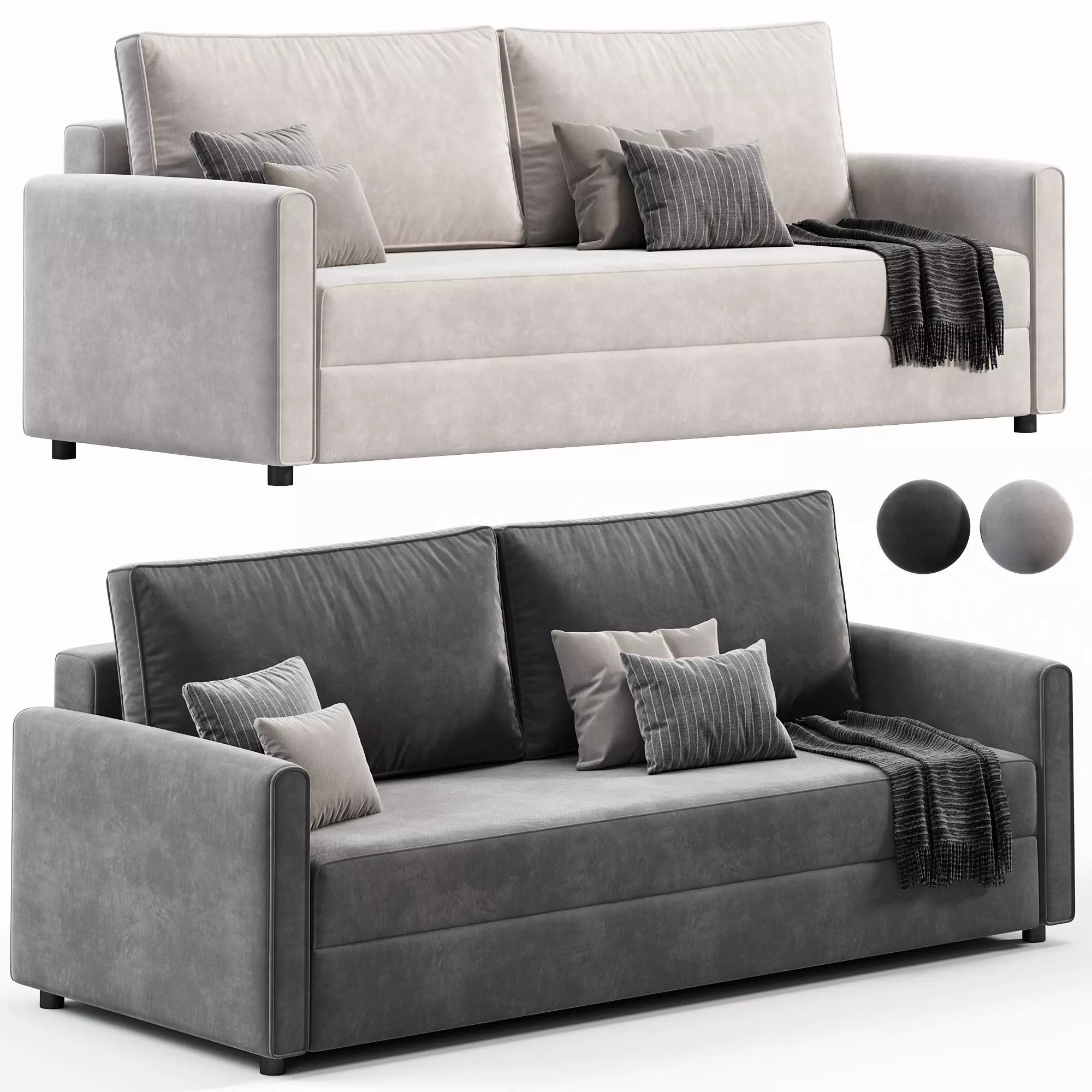 Lille sofa by Divan ru 3D model_0