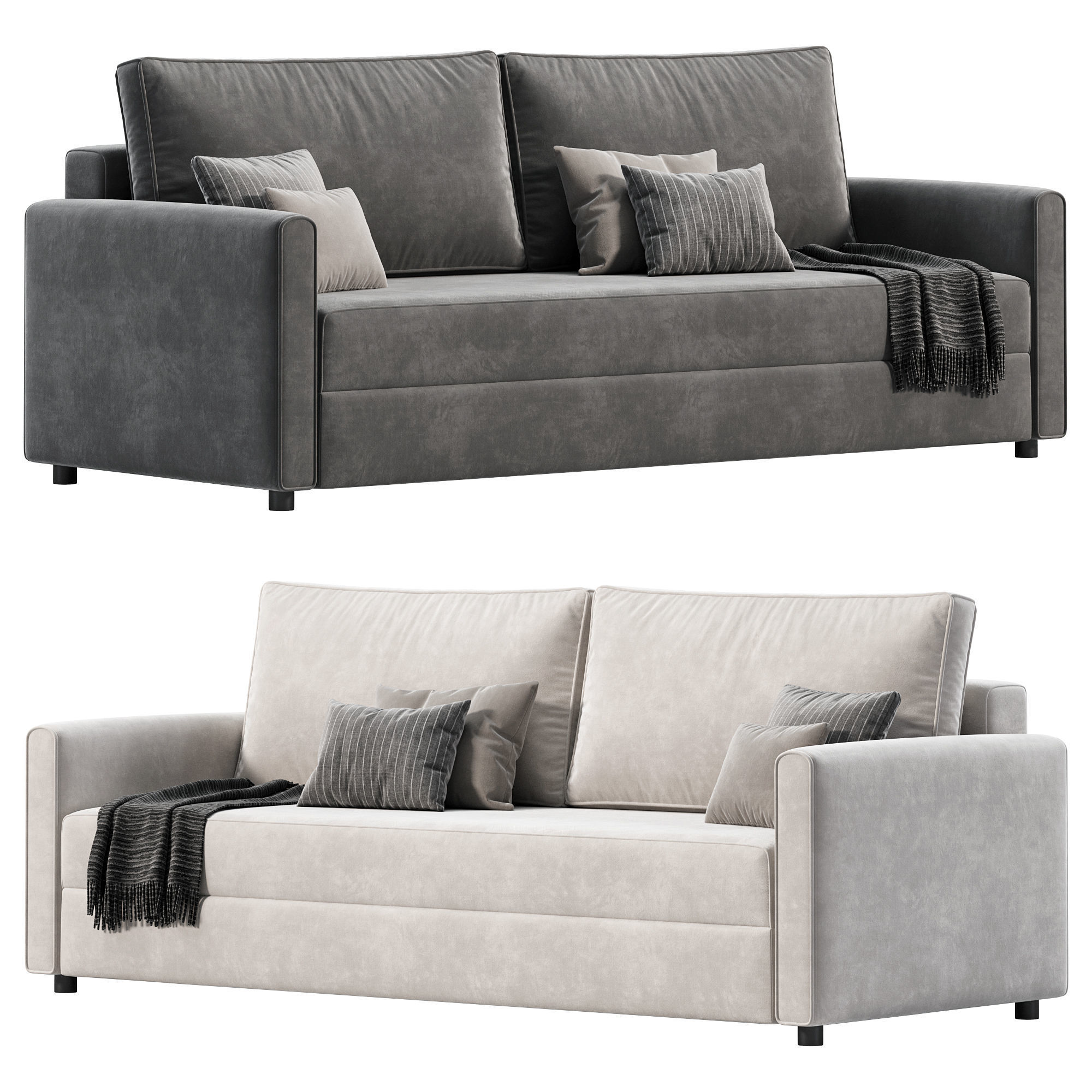 Lille sofa by Divan ru 3D model_1