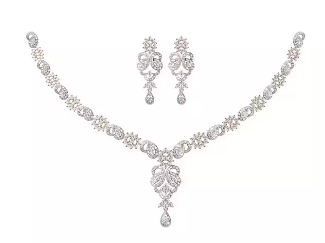 Women Necklace Earring Set STL JCD Details