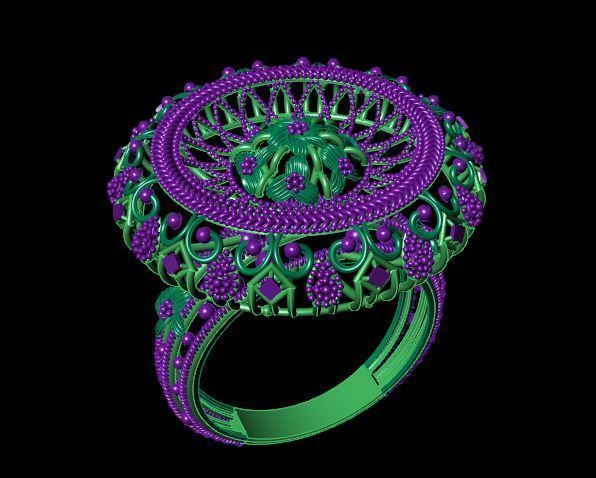 Rings 3D print model_5