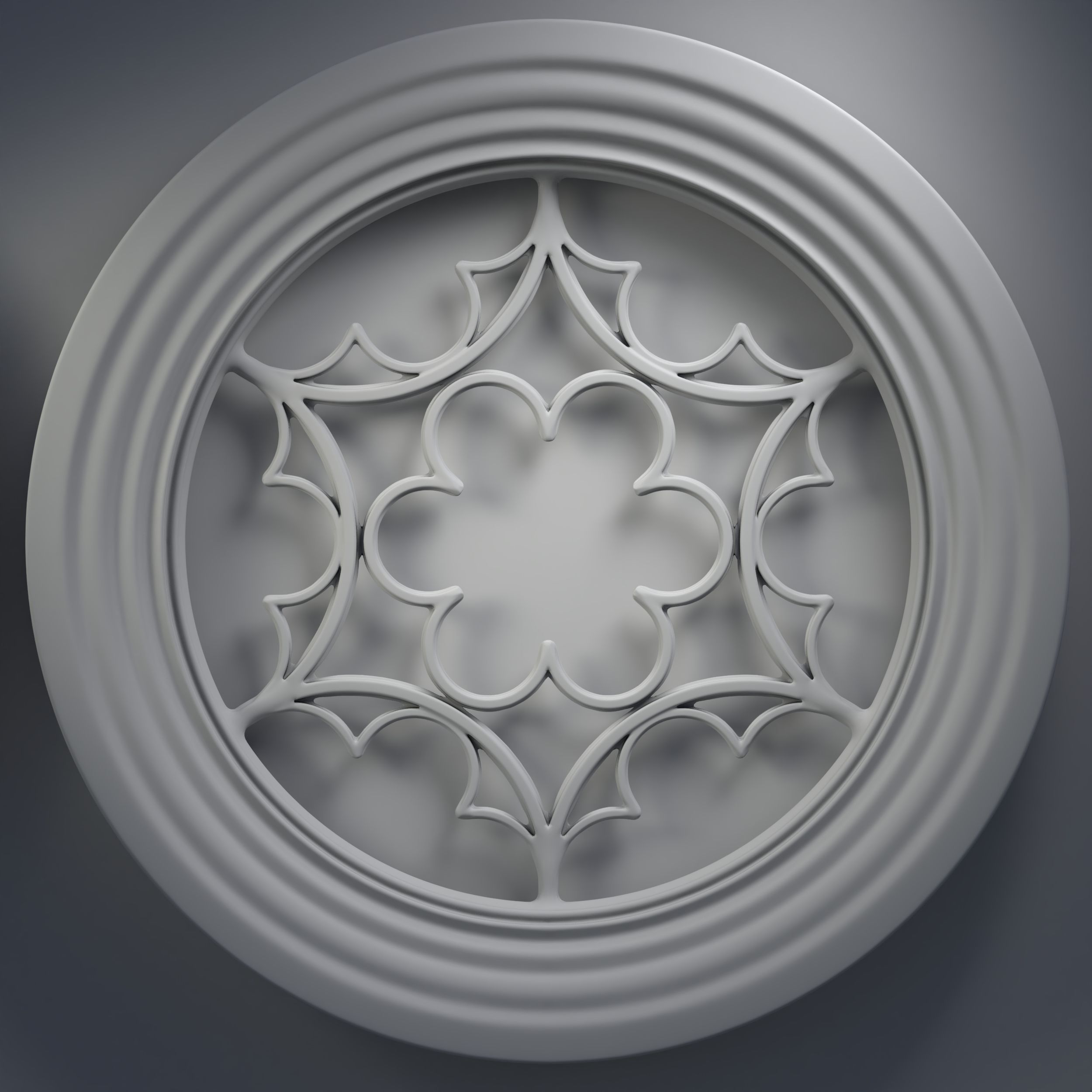 12 Medieval windows pack 01 3D model_2