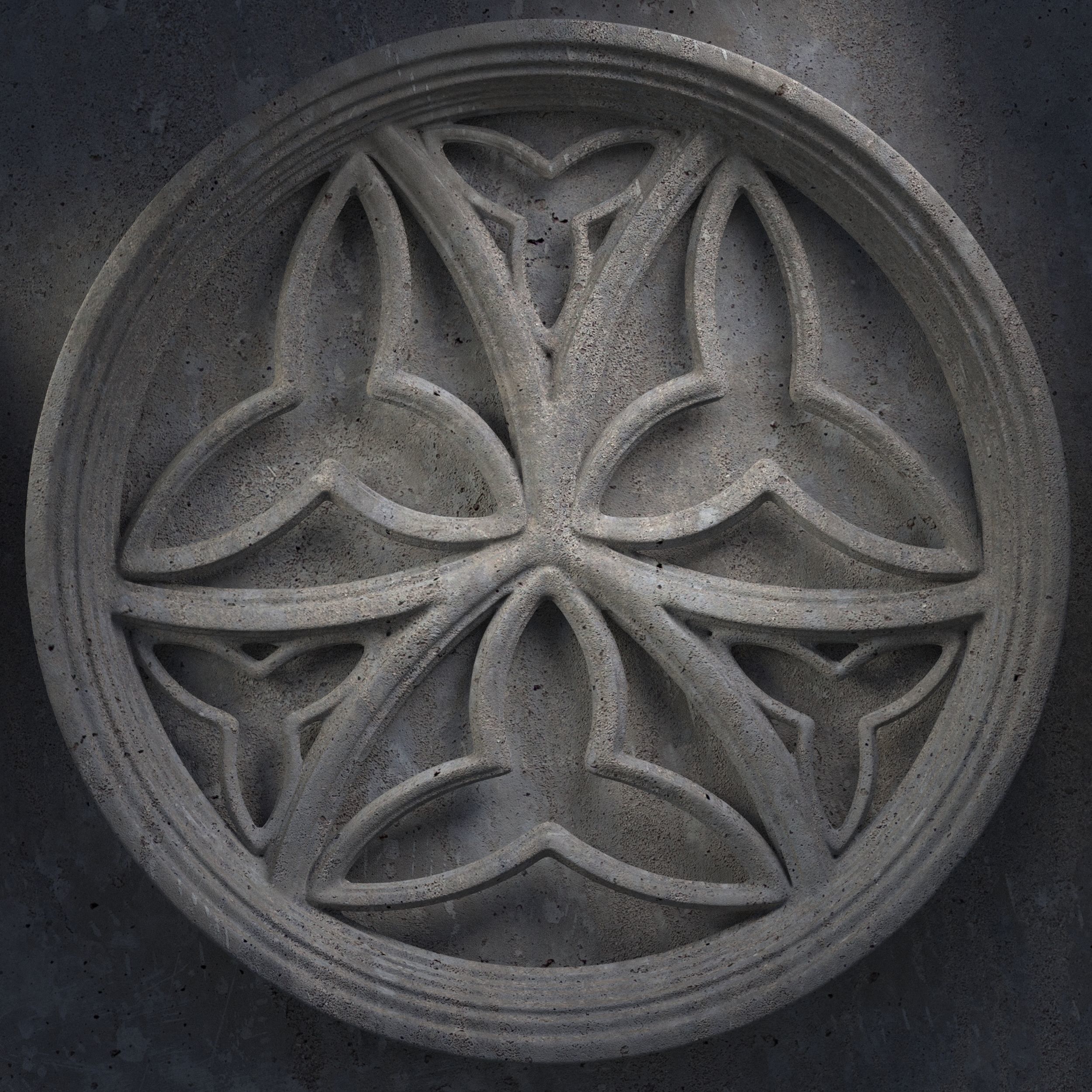 12 Medieval windows pack 01 3D model_26