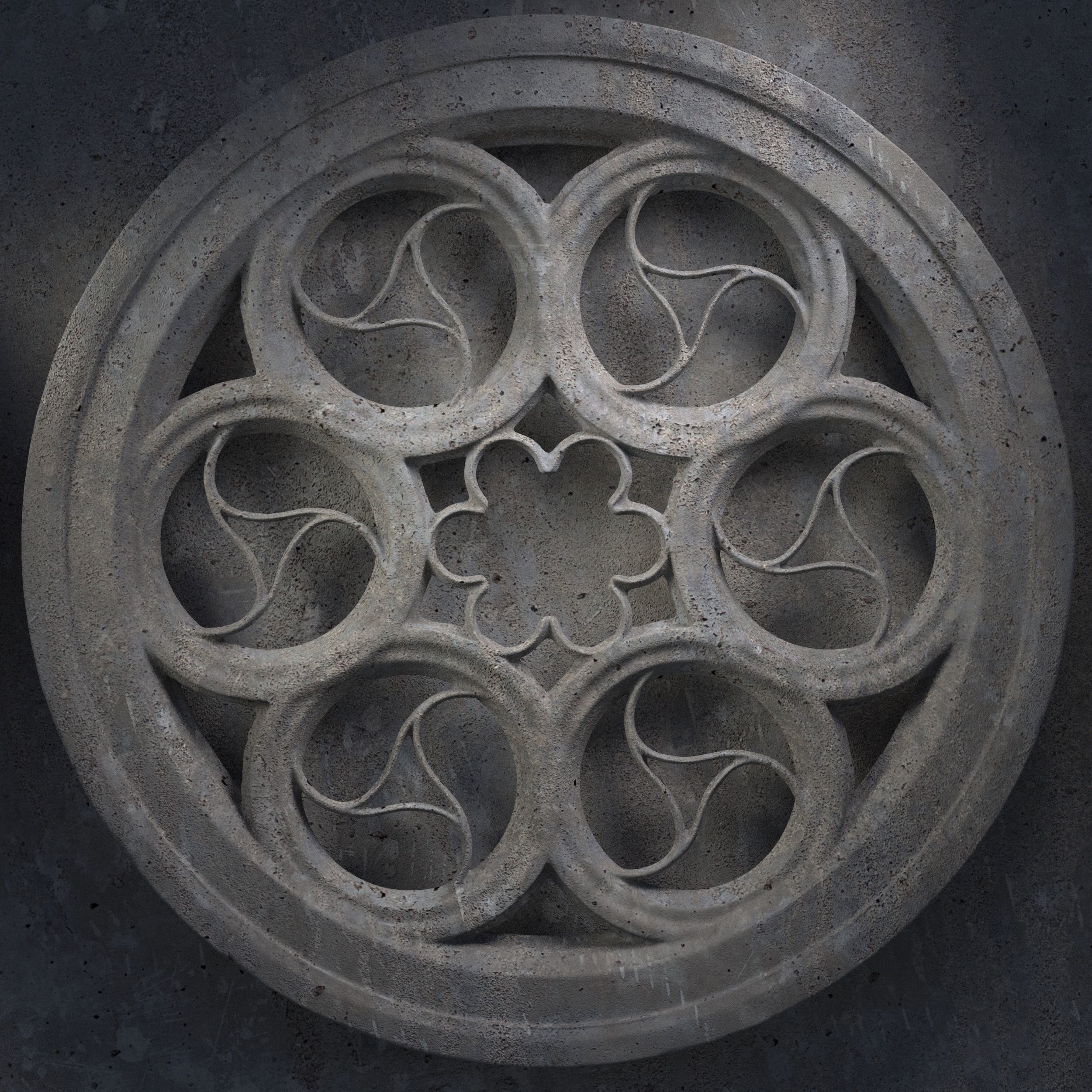 12 Medieval windows pack 01 3D model_14