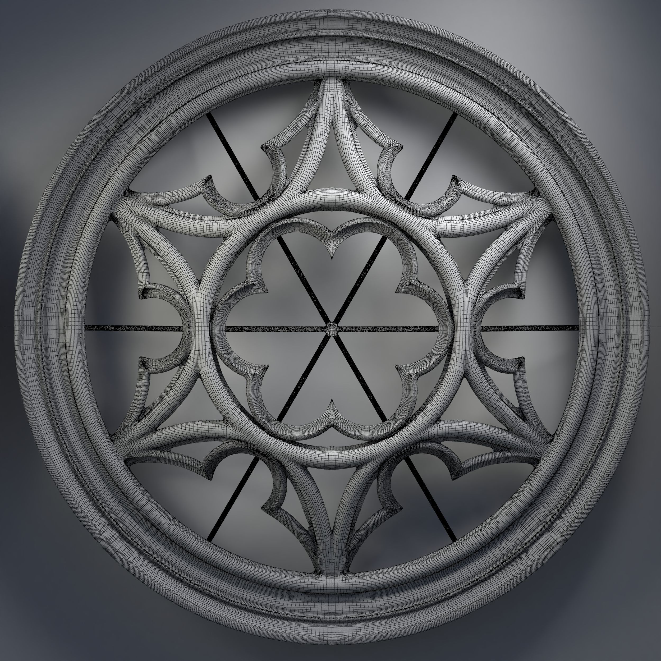 12 Medieval windows pack 01 3D model_13