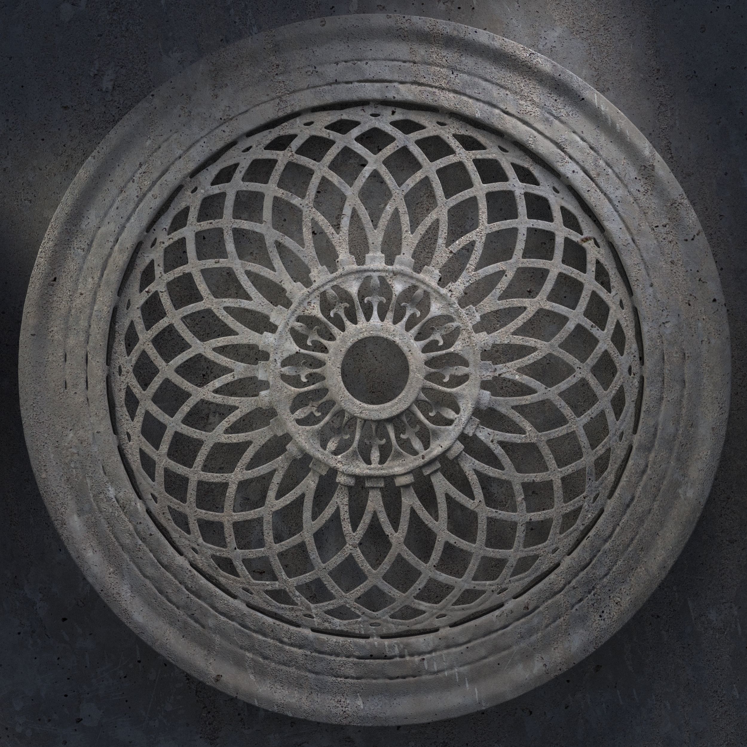 12 Medieval windows pack 01 3D model_8