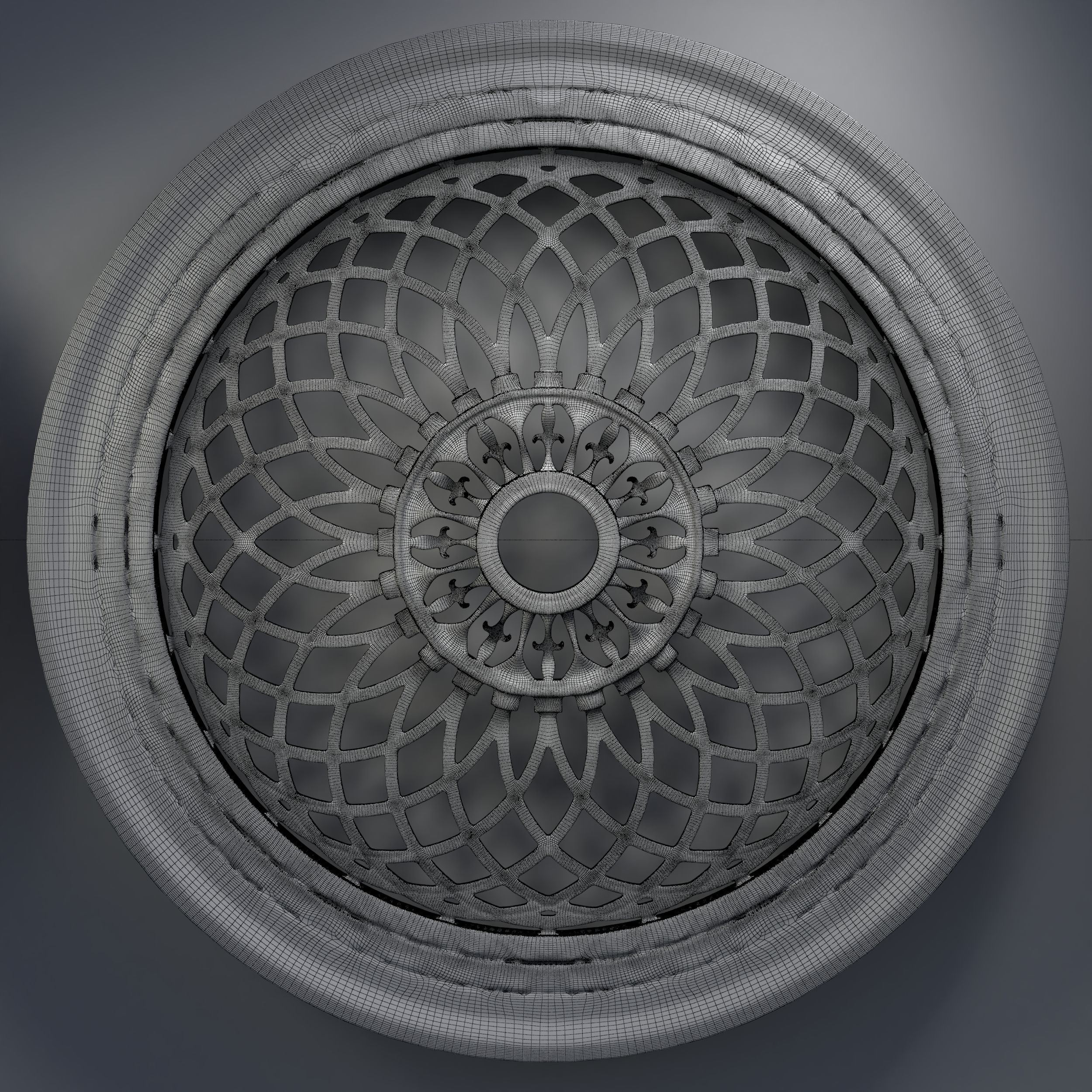 12 Medieval windows pack 01 3D model_10