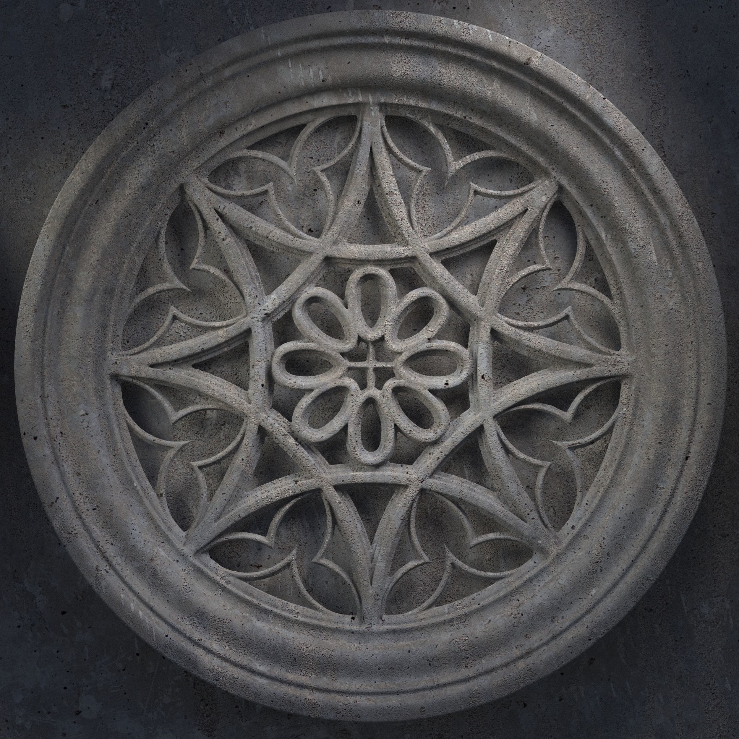 12 Medieval windows pack 01 3D model_29