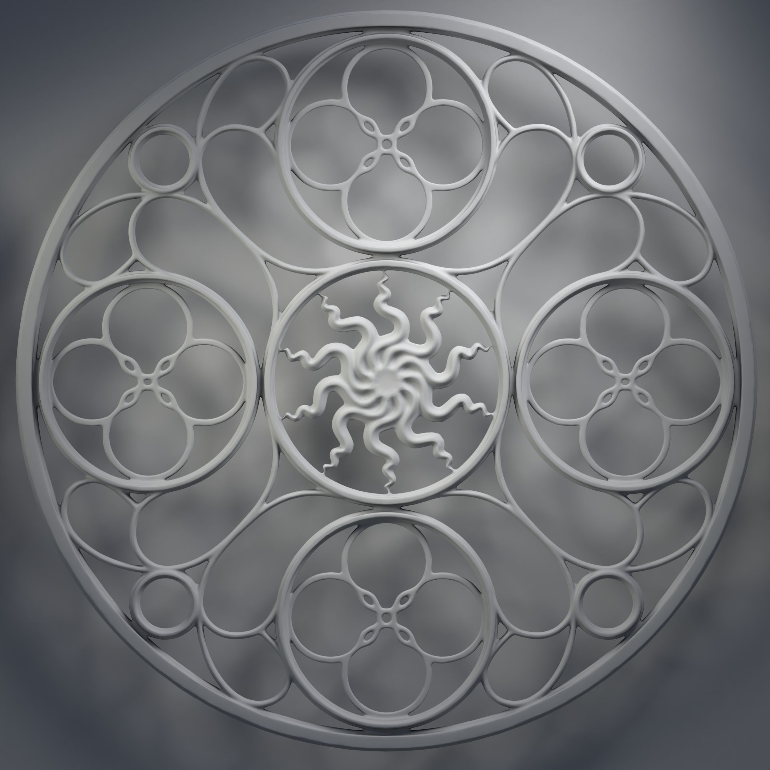 12 Medieval windows pack 01 3D model_24