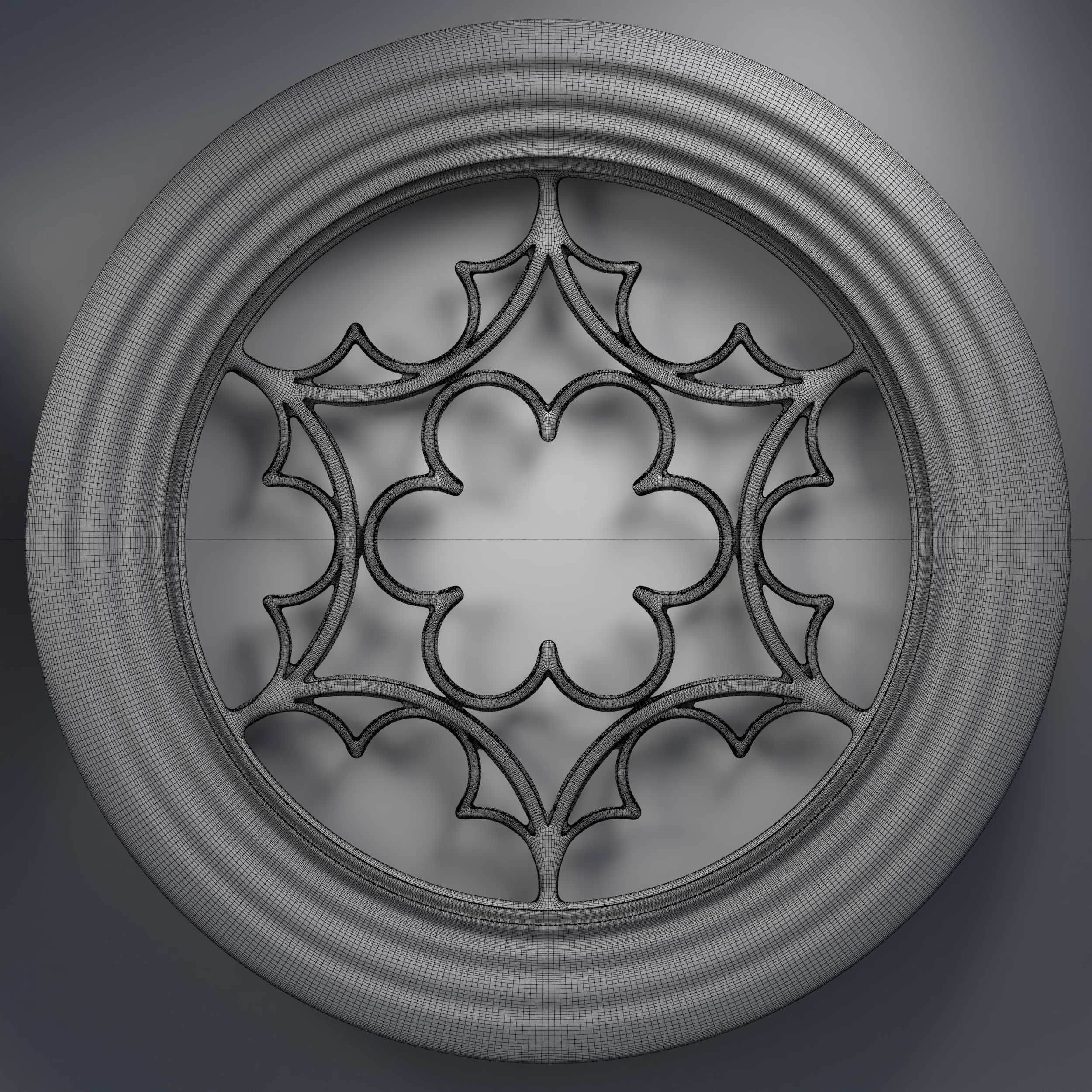 12 Medieval windows pack 01 3D model_3