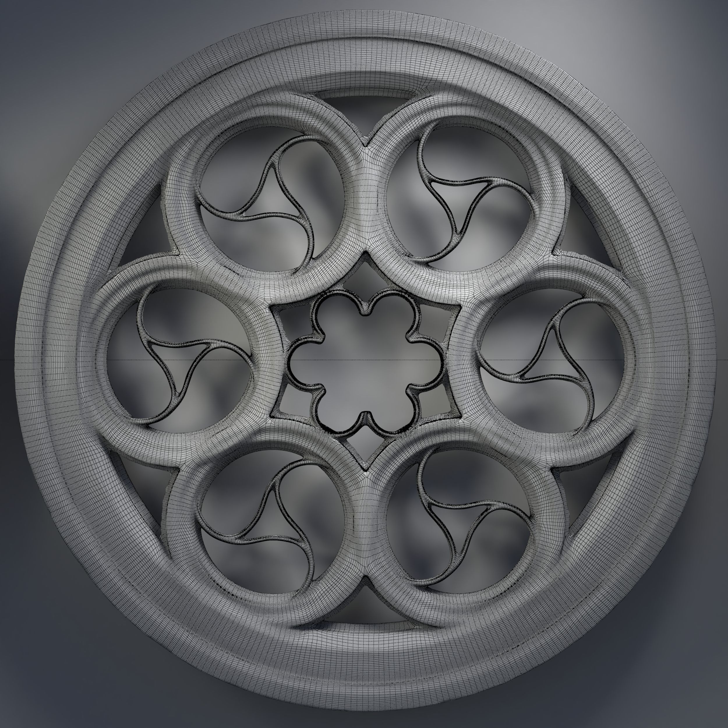 12 Medieval windows pack 01 3D model_16