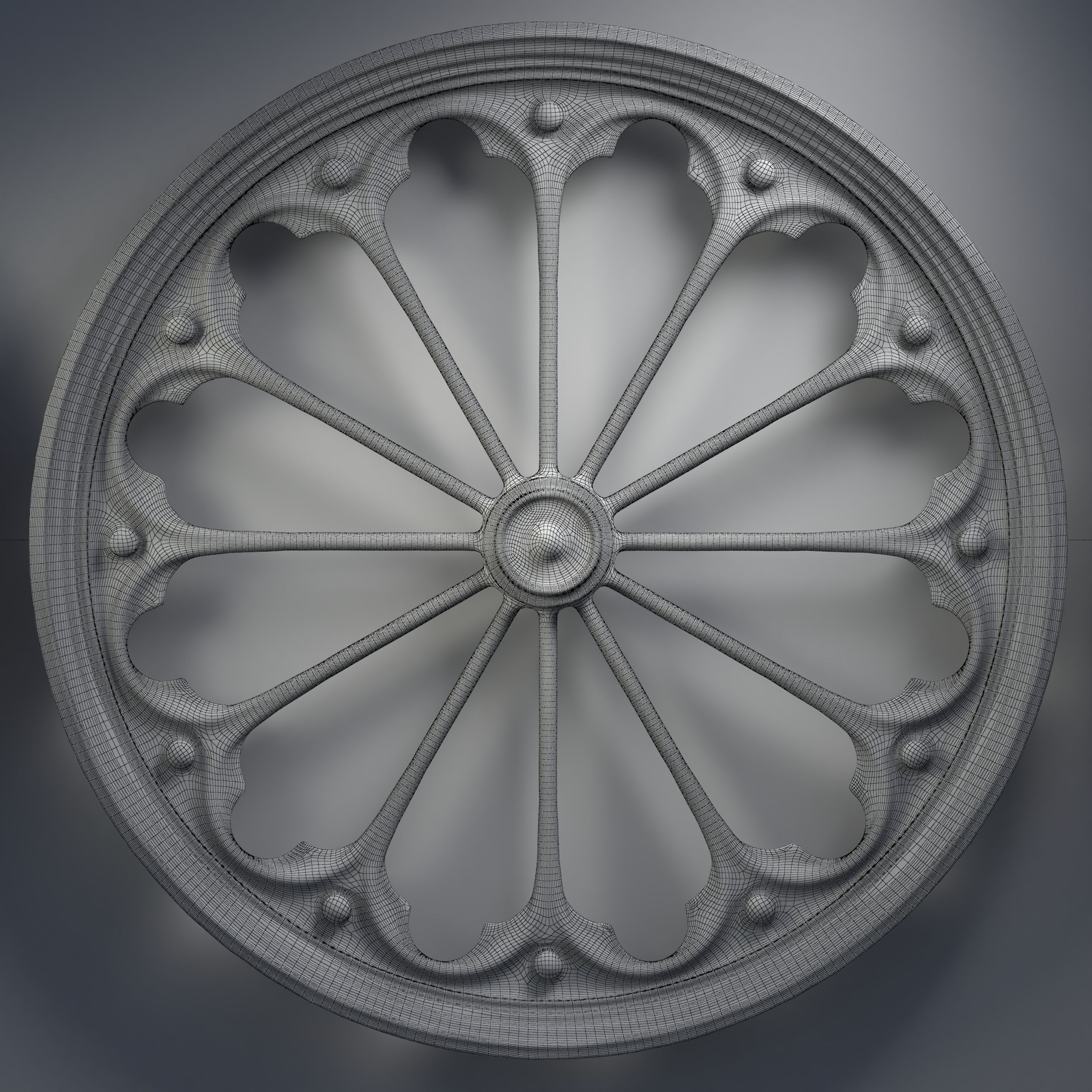 12 Medieval windows pack 01 3D model_19