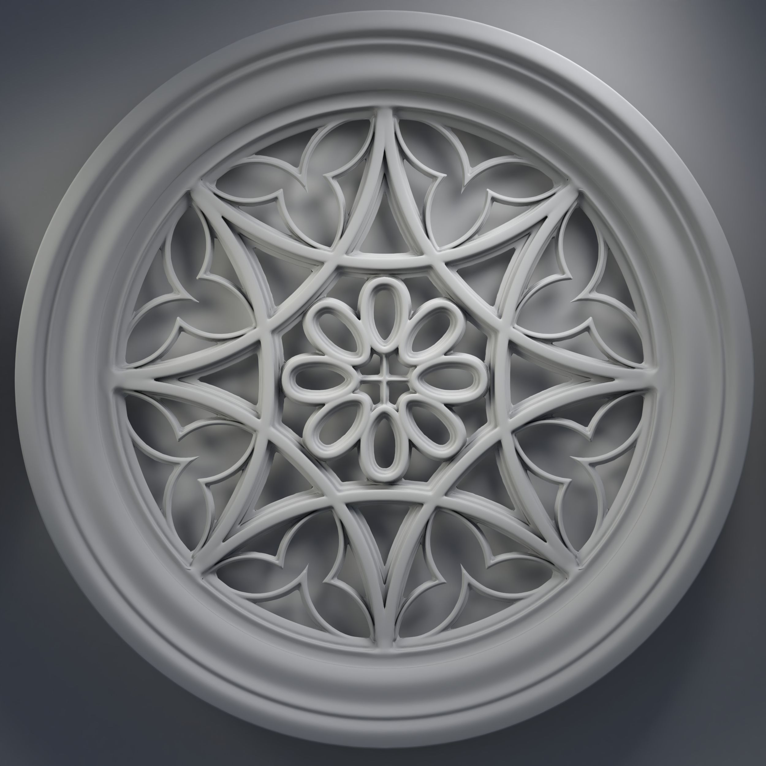 12 Medieval windows pack 01 3D model_30