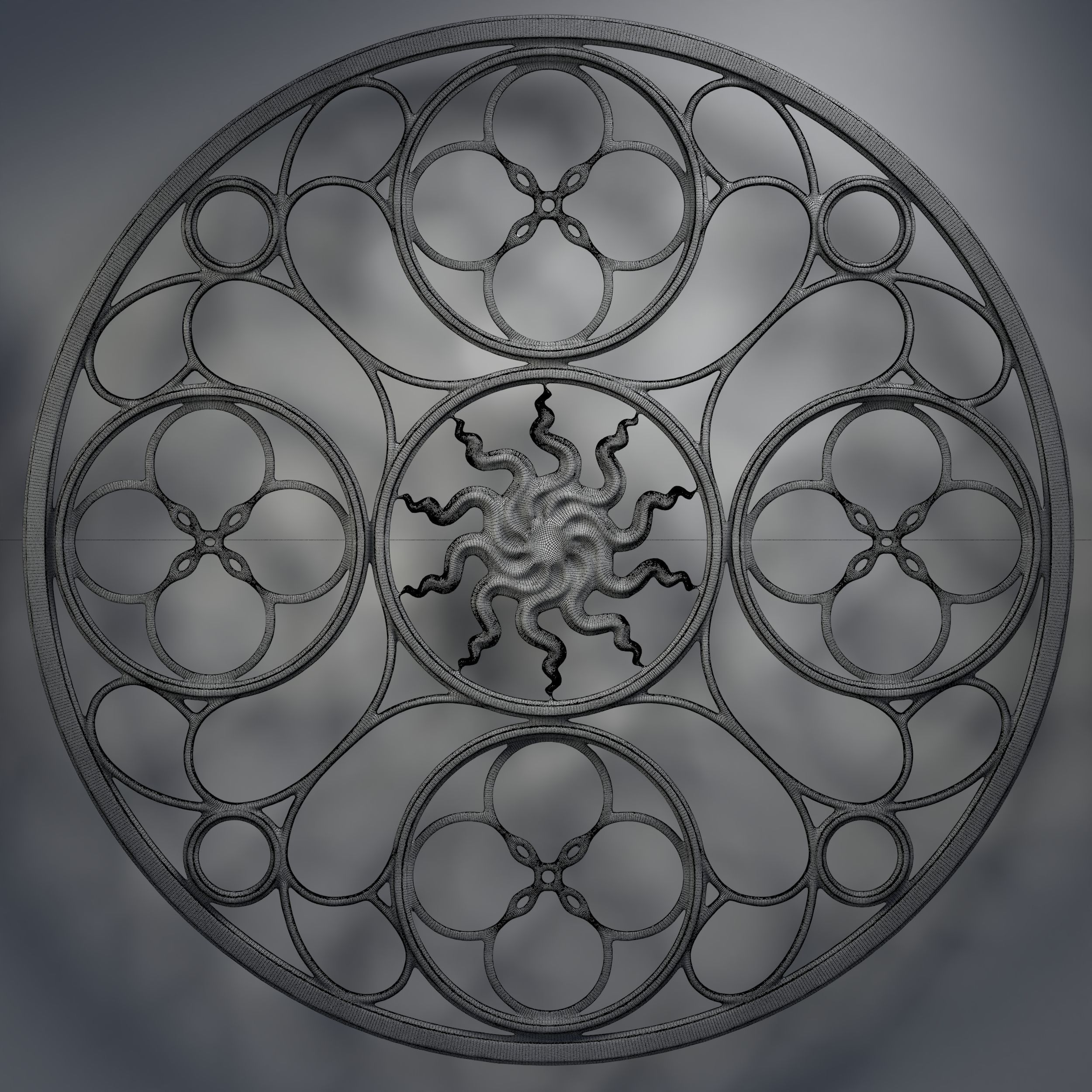 12 Medieval windows pack 01 3D model_25