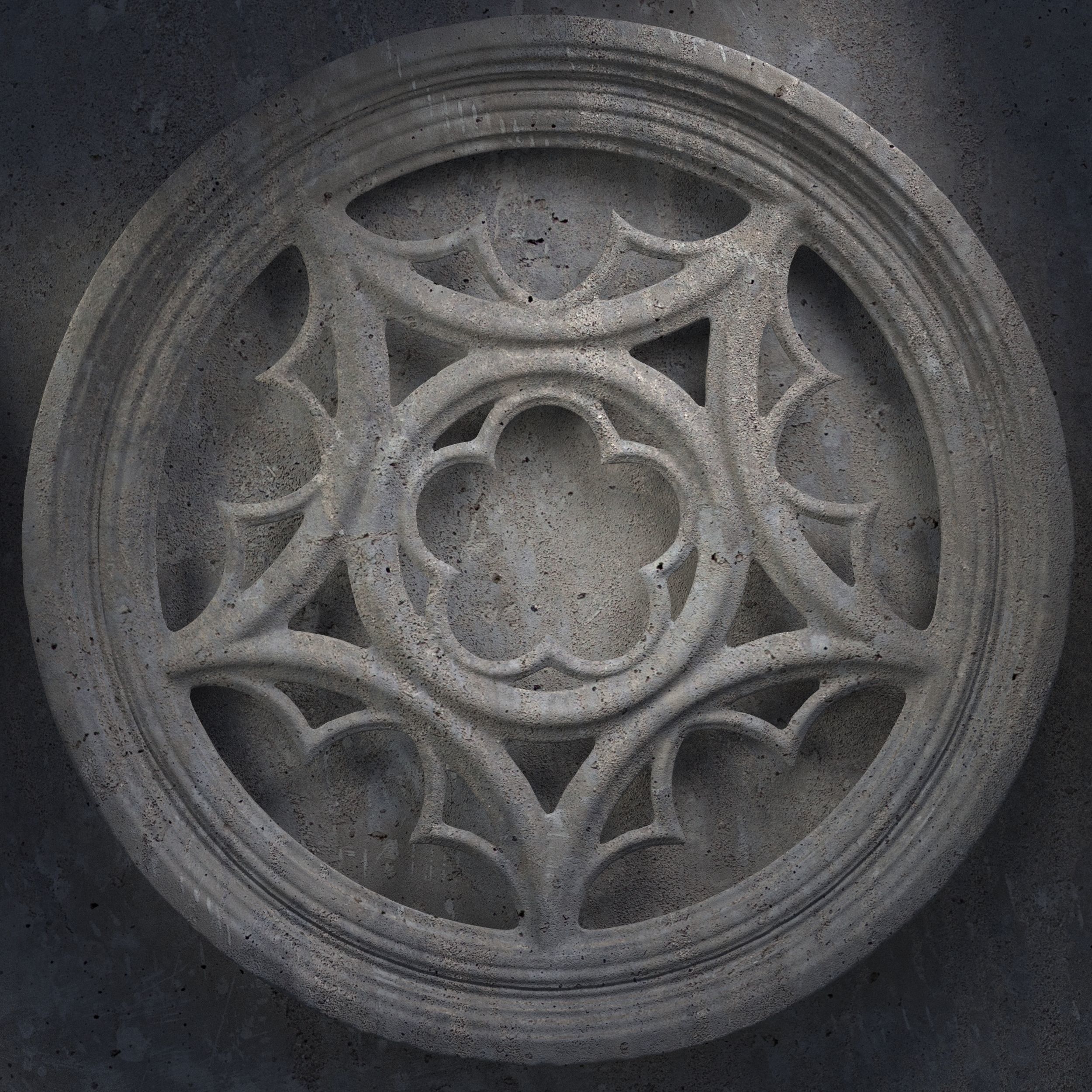 12 Medieval windows pack 01 3D model_32