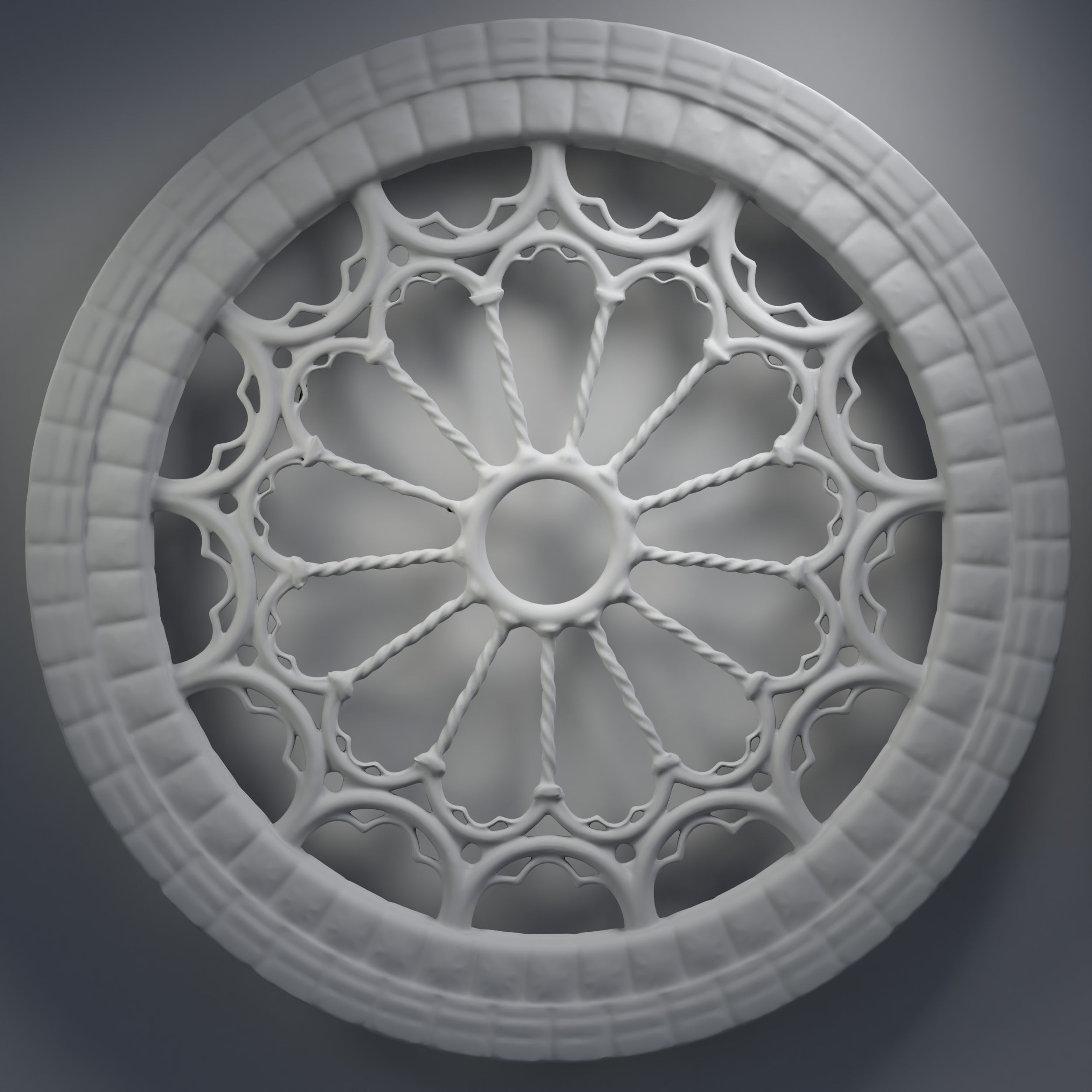 12 Medieval windows pack 01 3D model_36