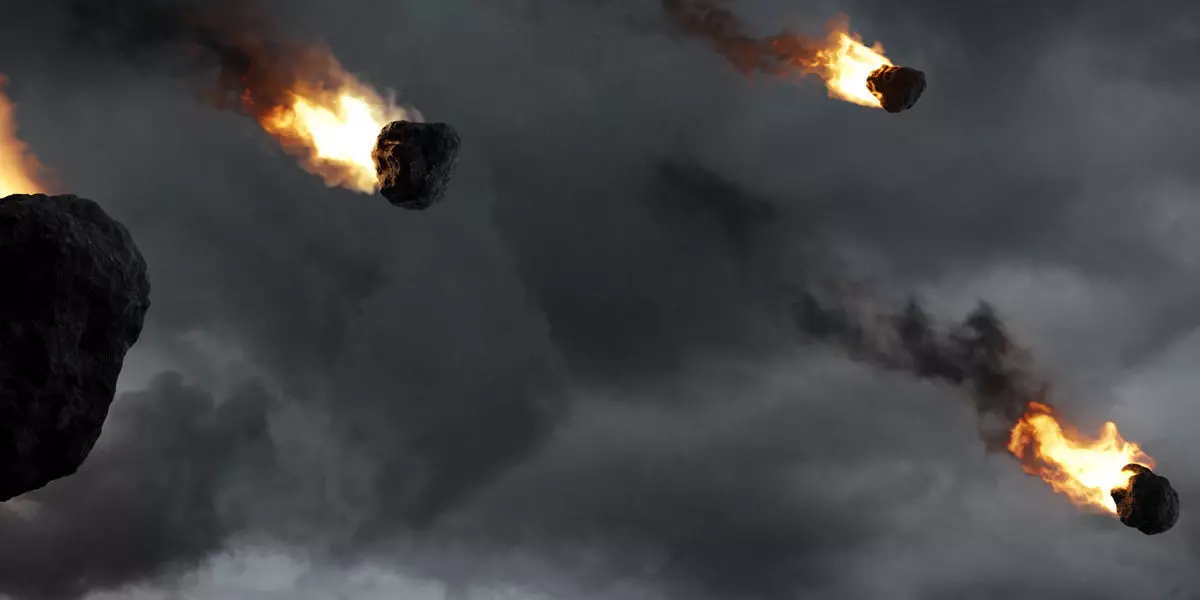 Animated Loop VDB Meteor Fireballs 3D model_0