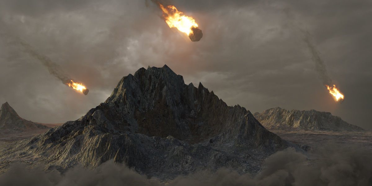 Animated Loop VDB Meteor Fireballs 3D model_6