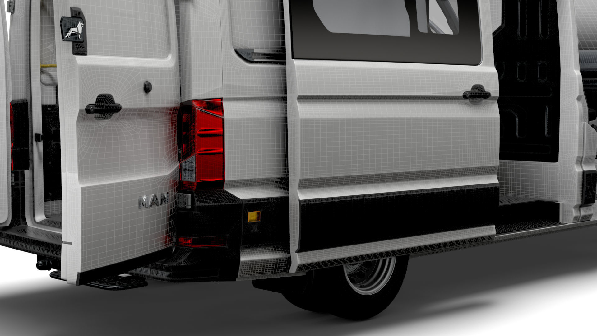 MAN TGE Combi L2H2 HQ Interior 2023 3D model_23