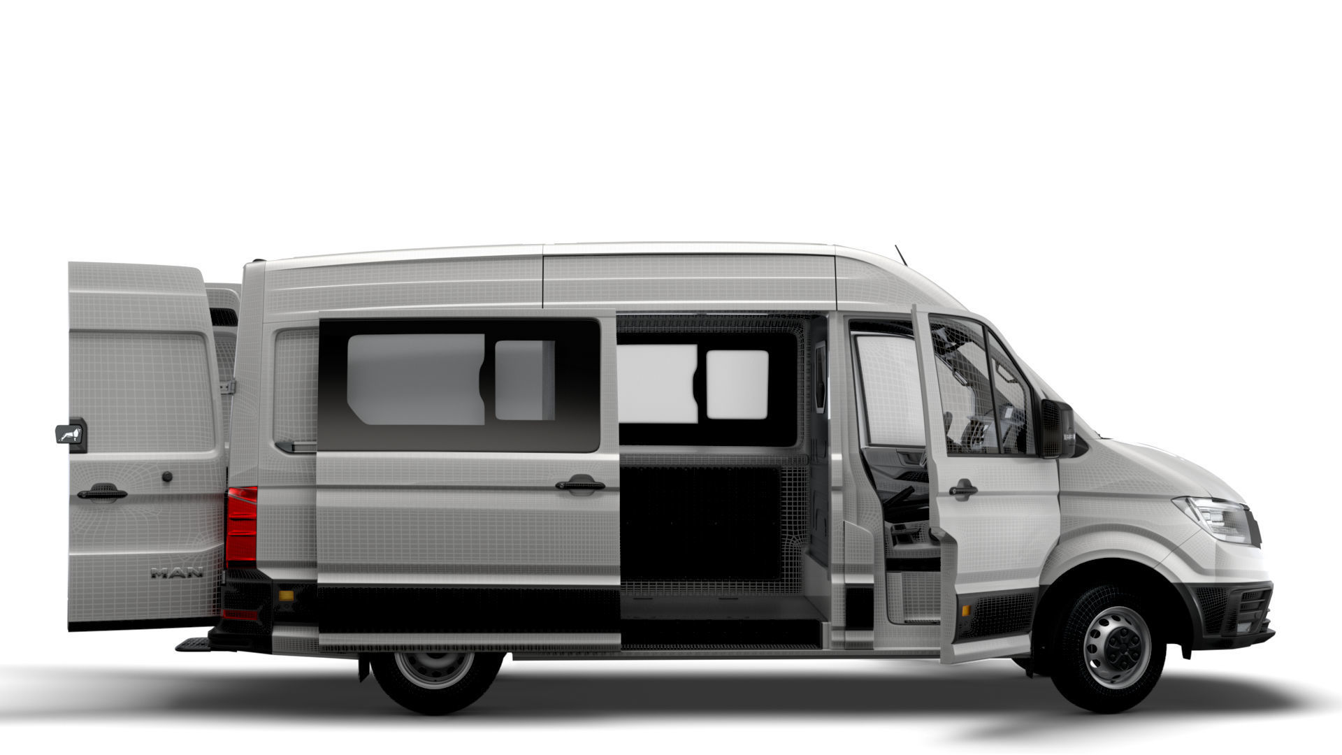 MAN TGE Combi L2H2 HQ Interior 2023 3D model_16