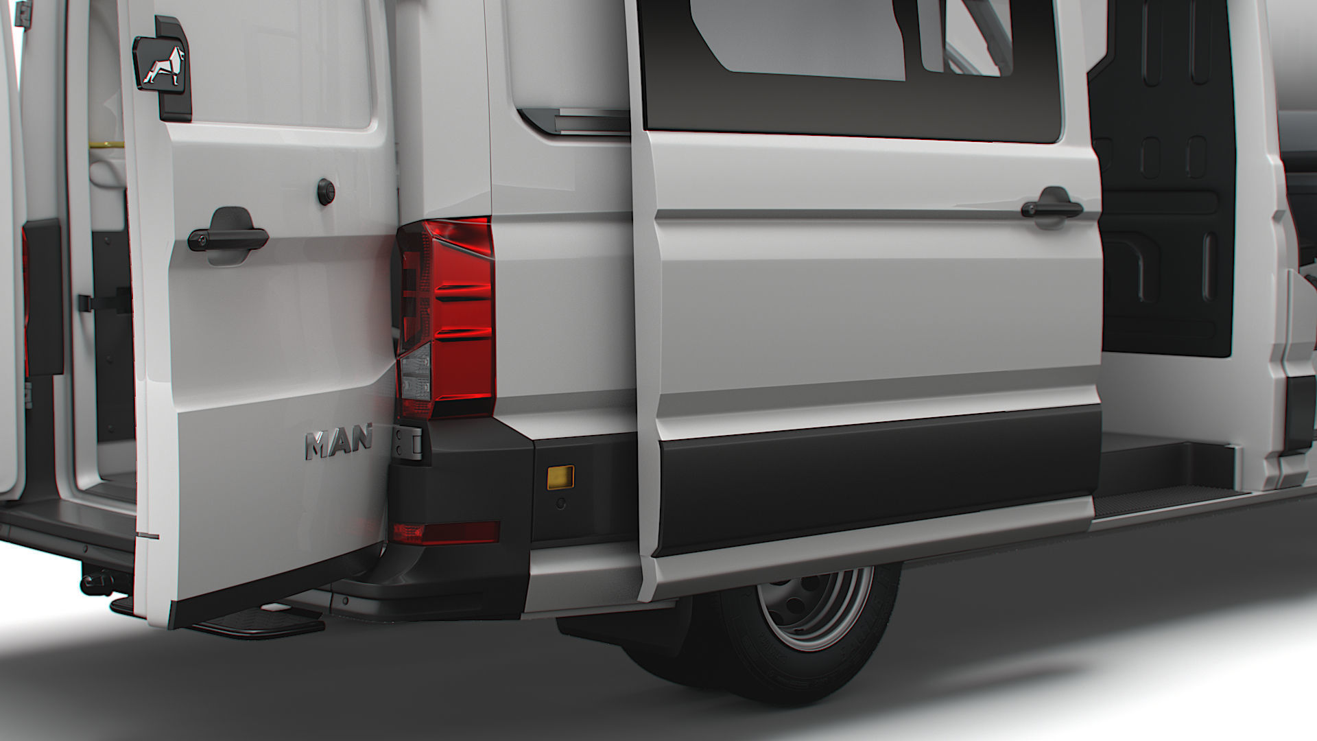 MAN TGE Combi L2H2 HQ Interior 2023 3D model_11
