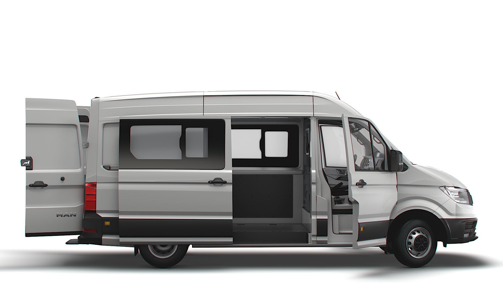 MAN TGE Combi L2H2 HQ Interior 2023 3D model_4