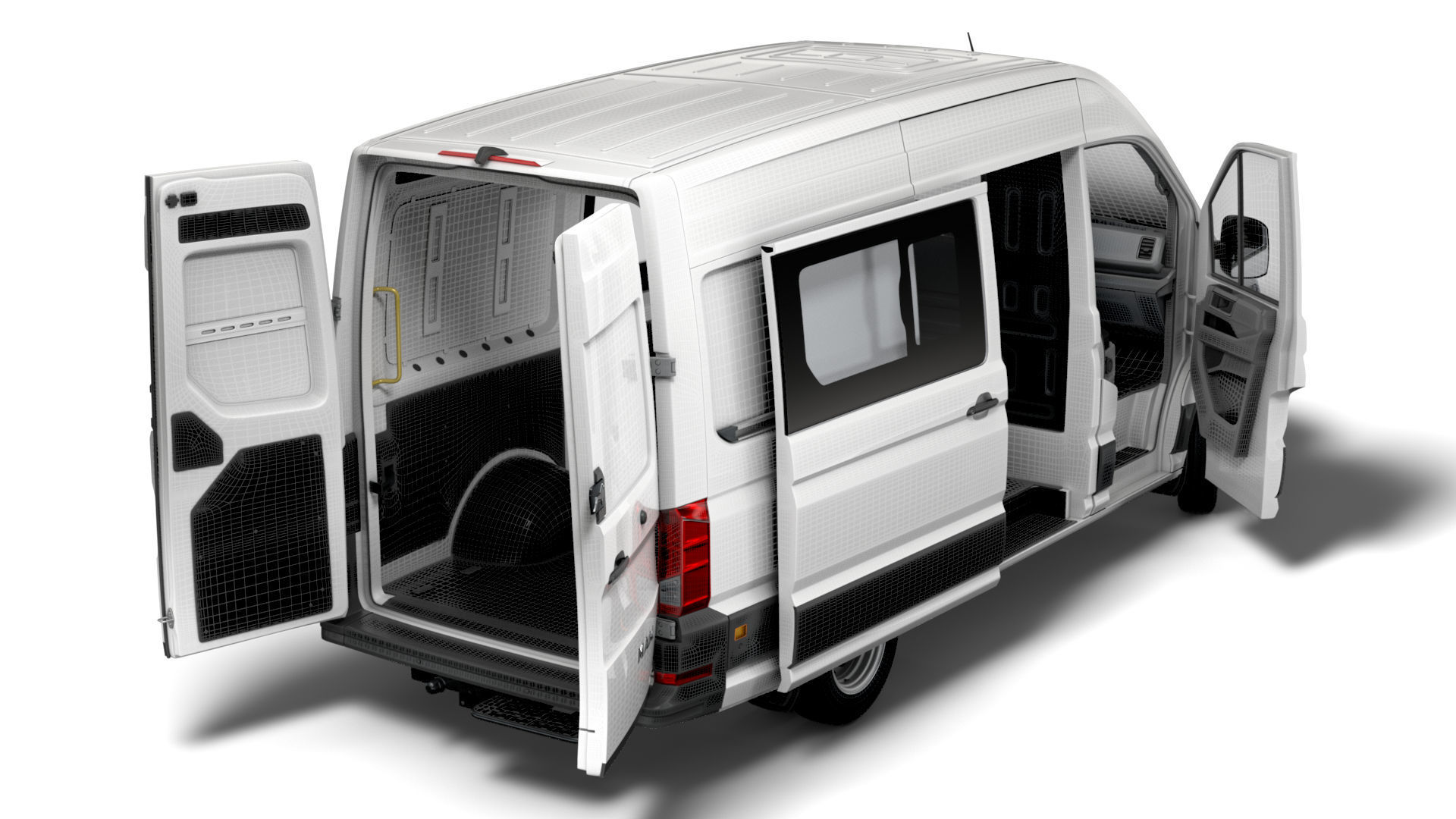 MAN TGE Combi L2H2 HQ Interior 2023 3D model_14