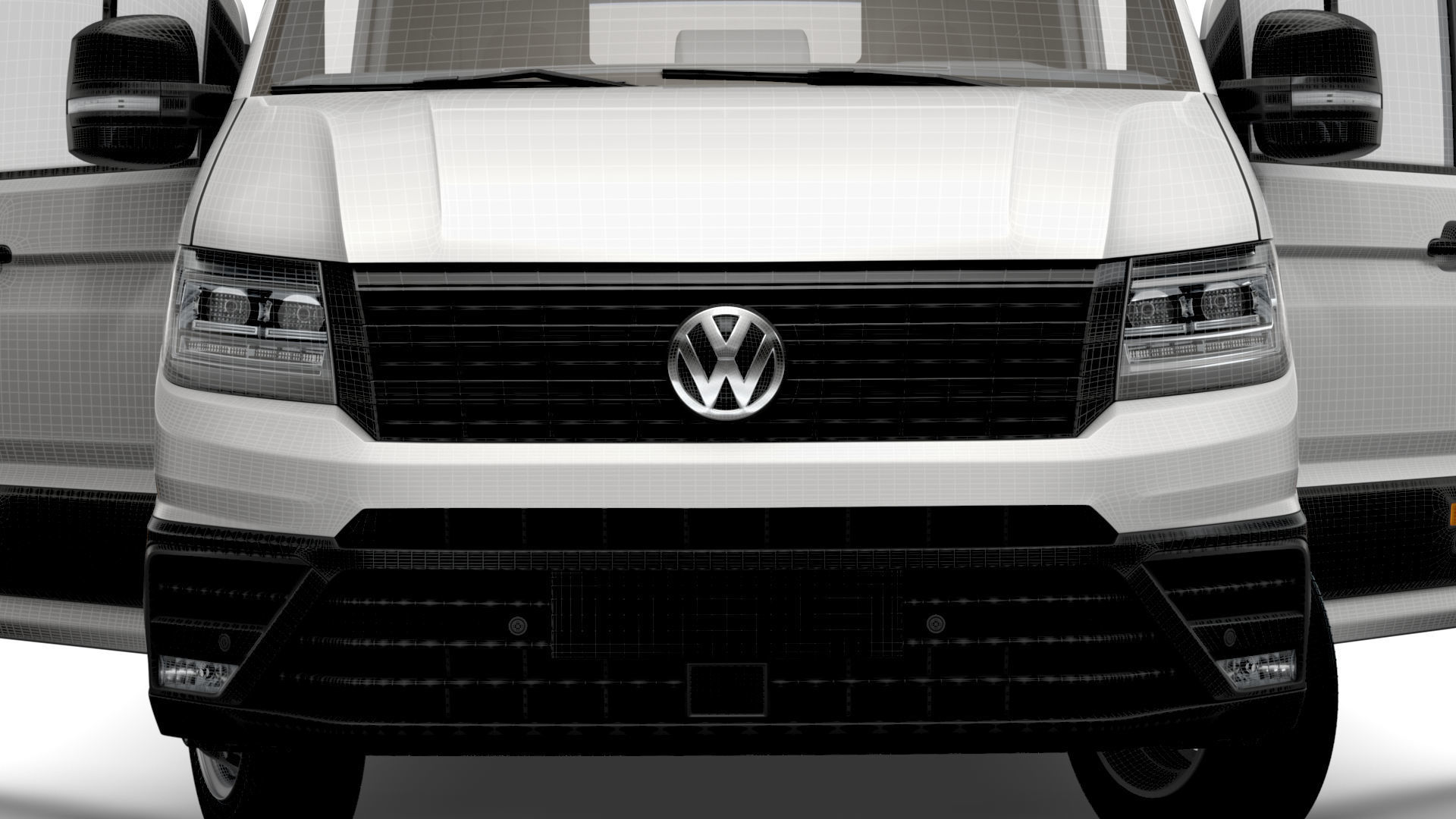 VW Crafter Combi L2H2 HQ Interior 2023 3D model_19