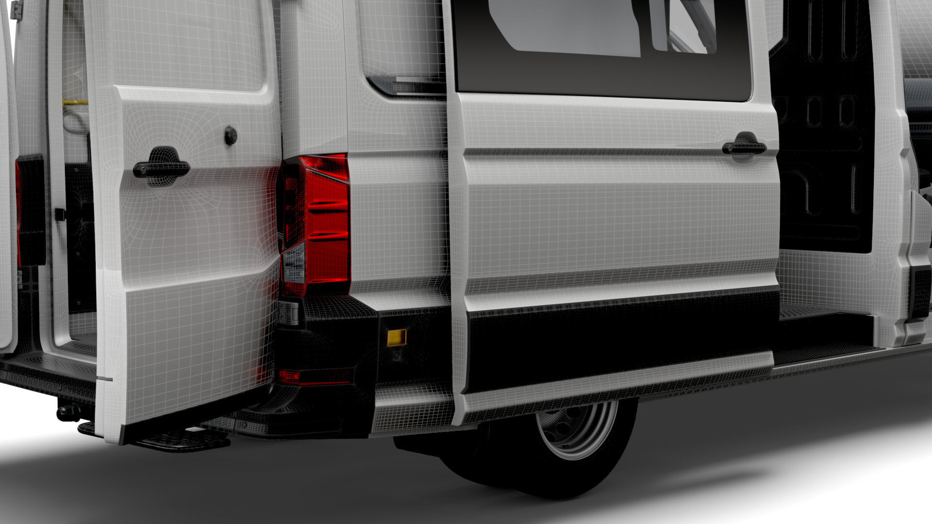 VW Crafter Combi L2H2 HQ Interior 2023 3D model_23