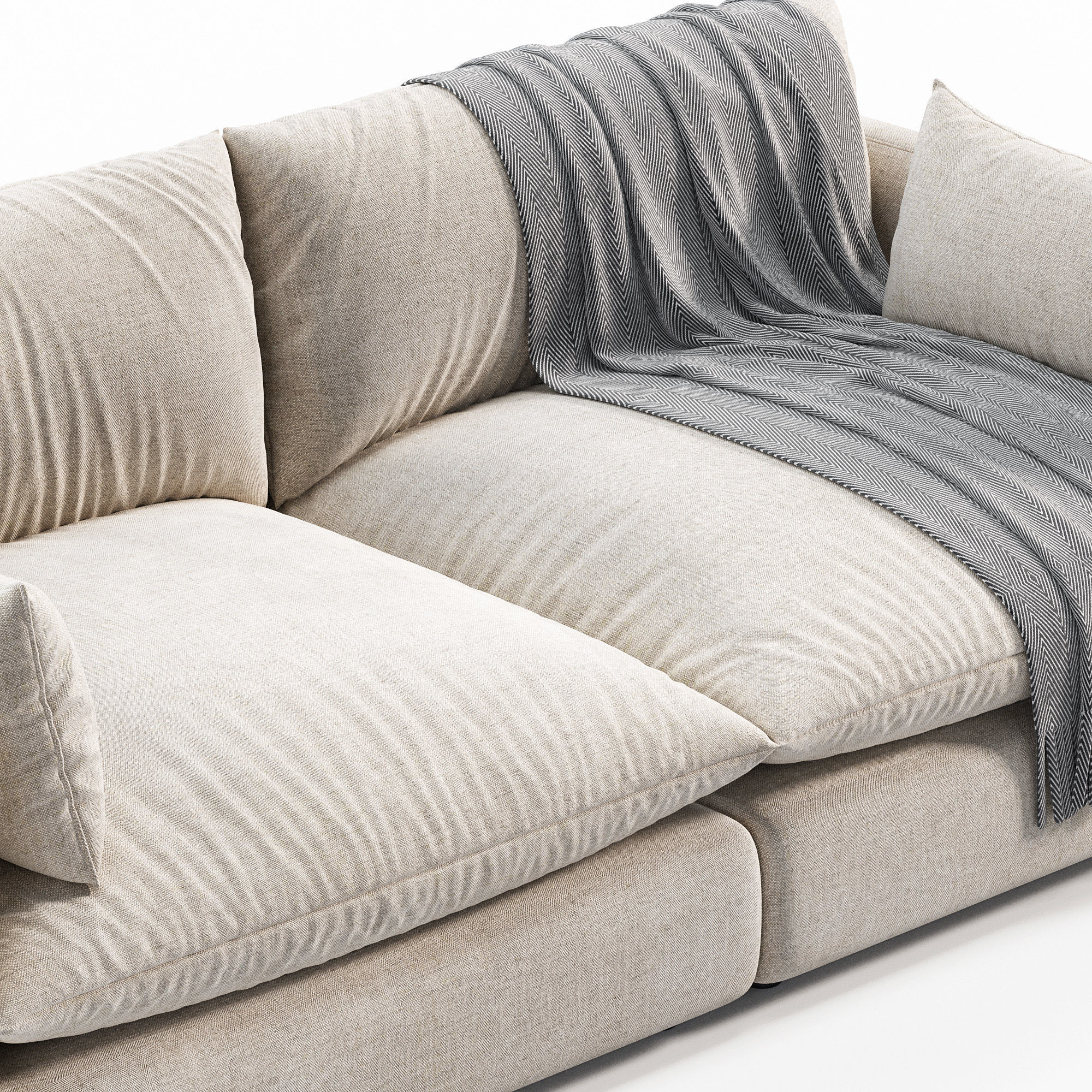 Unwind sofa 3D model_2